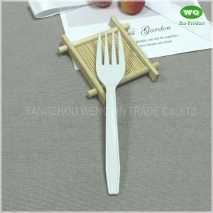 China Biodegradable Corn Strach PP Fork 5.5Inch,6.3Inch,7inch-Food Grade Ingredients Disposable Fork Compostable Cutlery factory