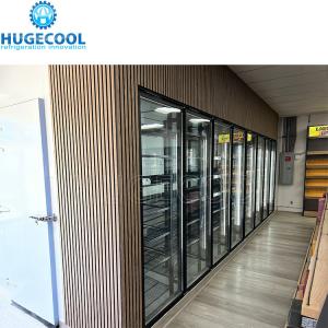 China Supermarket Glass Door Walk in Cooler Display Cold Room factory