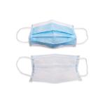 Soft 3 Ply Disposable Face Mask Personal Care / Construction Breathing Masks