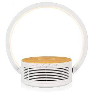 China 800mAh 2700K Battery Wireless Charger Night Light With Bluetooth 5.0 Speaker factory