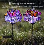 Multicolor 2V 0.12W Solar Butterfly Garden Stake