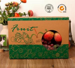 China E-Flute Corrugated Cardboard Food Packaging Boxes , Fruit Gift Packaging Box factory