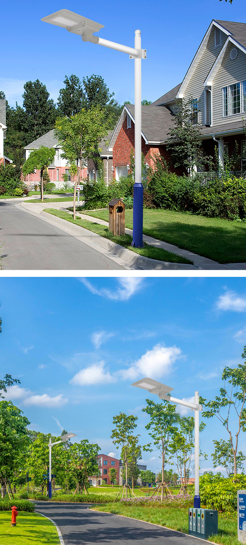 LED Solar Powered Street Light Sensor Optional 60w 100w Led Road Lighting