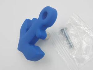 China Mediterranean style Kids Drawer Knobs Zinc Alloy Based Rubber Closet Decoration Pulls Rubber Handles factory