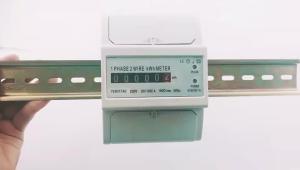 China Din Rail Single Phase Digital 100A Power Energy Meter factory