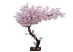 Silk PE Plastic Artificial Decoration Plants Pink Cherry Blossom Tree OEM ODM