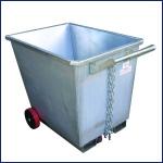 350kg Low Profile Dump Hopper Forklift Attachment Metal Self Dumping Hoppers