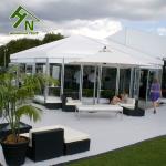 Hexagon Top Arabian Style Tents Rainproof Commercial Marquee With Glass Walls