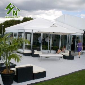 China Hexagon Top Arabian Style Tents Rainproof Commercial Marquee With Glass Walls factory