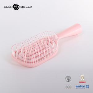 China Wet And Dry Curved Vent Massage Square Paddle Hair Brush For Curly Hair Custom Logo Hairbrush factory