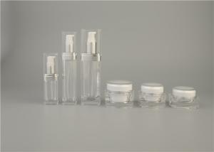 China Top Quality Empty Round transparent Plastic Lotion Bottle With Dispenser Pump For Face Cream Sets 30ml 50ml 100ml factory
