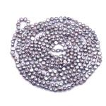 Gray 7-8mm Freshwater Cultured Potato Shape Pearls Necklace 100 inches