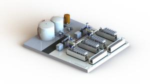 China Containerized HFO Fired Power Plant , DO and LNG gas Power Plant 400V 11KV 33KV factory