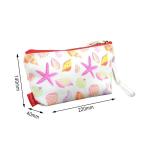 Fashion Polyester Print Portable Travel Makeup Wash Bag Colorful