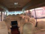 Original TOYOTA Diesel engine school bus Used Toyota Coaster Buses leather seats