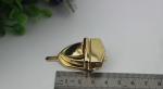 Promotional bag metal fittings handbag locks modern light gold push lock for