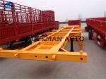 20ft 40ft Skeleton Trailer , Skeletal Container Trailer With Q345 Material