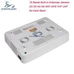 VHF UHF 50w Mobile Phone Signal Jammer 2G 3G 4G 5G GPS WiFi Hidden