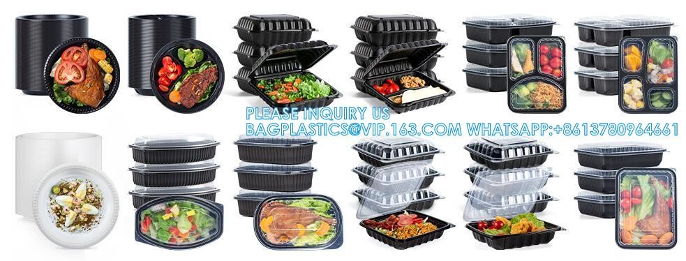 Clamshell Take Out Containers, Anti-Fog Shrink Wrap 55 Pack 6 X 6 Inch 15 Oz Meal Prep Container Microwave Free