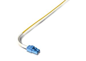 China 90 Degree Bent Fiber Optic LC Connectors , Uniboot Patch Cord RoHS Approval factory