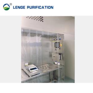 3100 x 2800 x 2570mm Raw Material Sampling Booth Treated By HEPA Filter