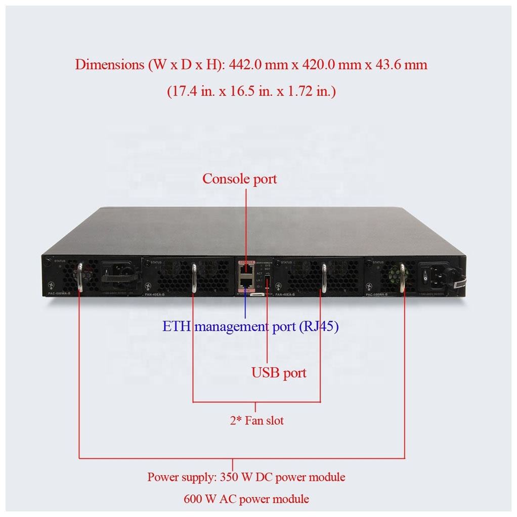 48 Port Gigabit Switch CE6855-48S6Q-HI Wireless Network Switch and Private Mold for Large-Scale Networking
