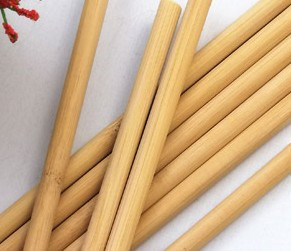 15cm Biodegradable Reusable Bamboo Drinking Straws Bubble Tea Juice