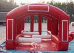 Outdoor Giant Inflatable Football Obstacle Course With Tent For Playing Games