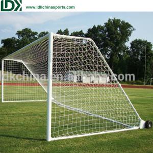 China Aluminum Soccer Football Goals Detachable Portable Soccer Net With Nylon Netting factory