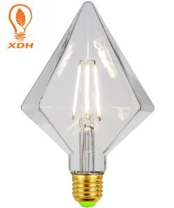 China D110 4W edison led filament bulbs E27 Vintage led diamond shape LED filament bulb factory