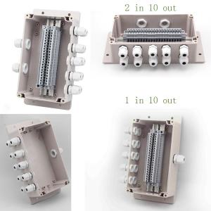 Surface Mount Plastic Junction Box Project Case Waterproof UK2.5B Terminal