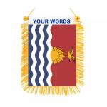 Satin Material Pennant Wall Flag Decoration Mini Fringed Liberia County Flags