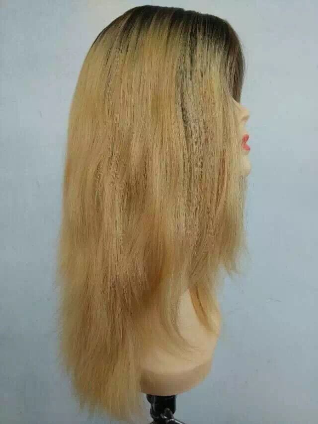10 Inches 5A Brazilian Human Hair Kosher Wig Dark Root ,Brazilian Human Hair Wig