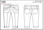 Medium Rise Ladies Denim Jeans Pristine Wash Stretch Denim Pedal Jeans With Belt