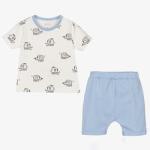 Summer baby boys girls clothing sets customized printing color Organic Cotton
