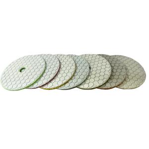 China Dry Use Resin Flexible Polishing Pad For Marble Granite factory
