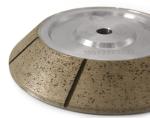 45 Degree Segmented Glass Metal Bonded Diamond Grinding Wheels For CNC Machine