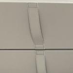 Italian Modern White Buffet Cabinet 550x450x450mm With Drawers Bedroom Leather