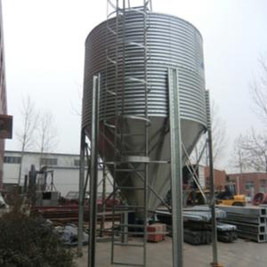 China Conical Steel Grain Bin Hopper Bottoms Cleaning Ventilation Support factory