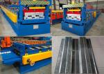 Aluminum Floor Deck Roll Forming Machine , Shutter Door Roll Forming Machine
