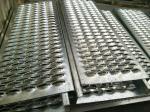 Crocodile Mouth Hole Shaped Perforated Anti Skid Steel Plate For Floor / Stairs