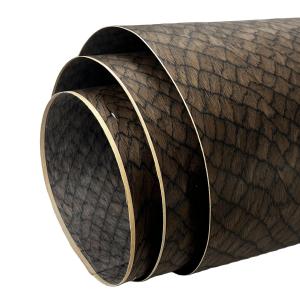 China Grid Wood Stripe Engineered Wood Veneers size 250x64CM Boat Decking Guitar Desktop Tabletop factory