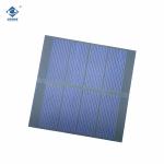 0.8W Semi-flexible Solar Panels ZW-8080-P Square PET Portable Solar Panels 2V