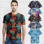 Vacation Wear Men'S Polyester T Shirts
