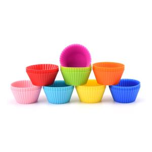 China Microwave Oven Safe Reusable Silicone Truffle Cups on sale