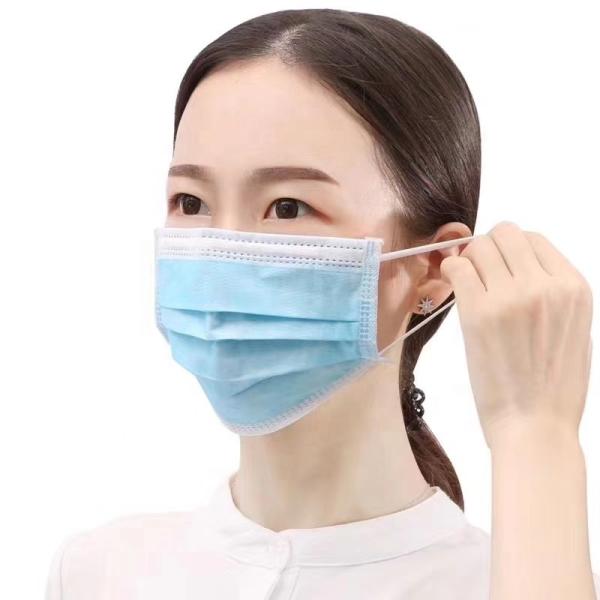 Ear Wearing Disposable Face Mask Personal Care / Construction Breathing Masks