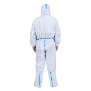 China Lightweight Disposable Isolation Gowns White Disposable Coveralls factory