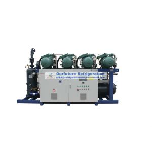 Screw compressor unit with PLC control and CSH compressor for R407C 2℃ cold