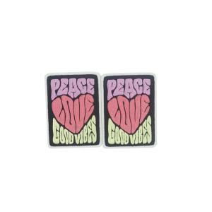 Iron - On Bespoke Embroidered Badges , Square Shape Custom Made Embroidered