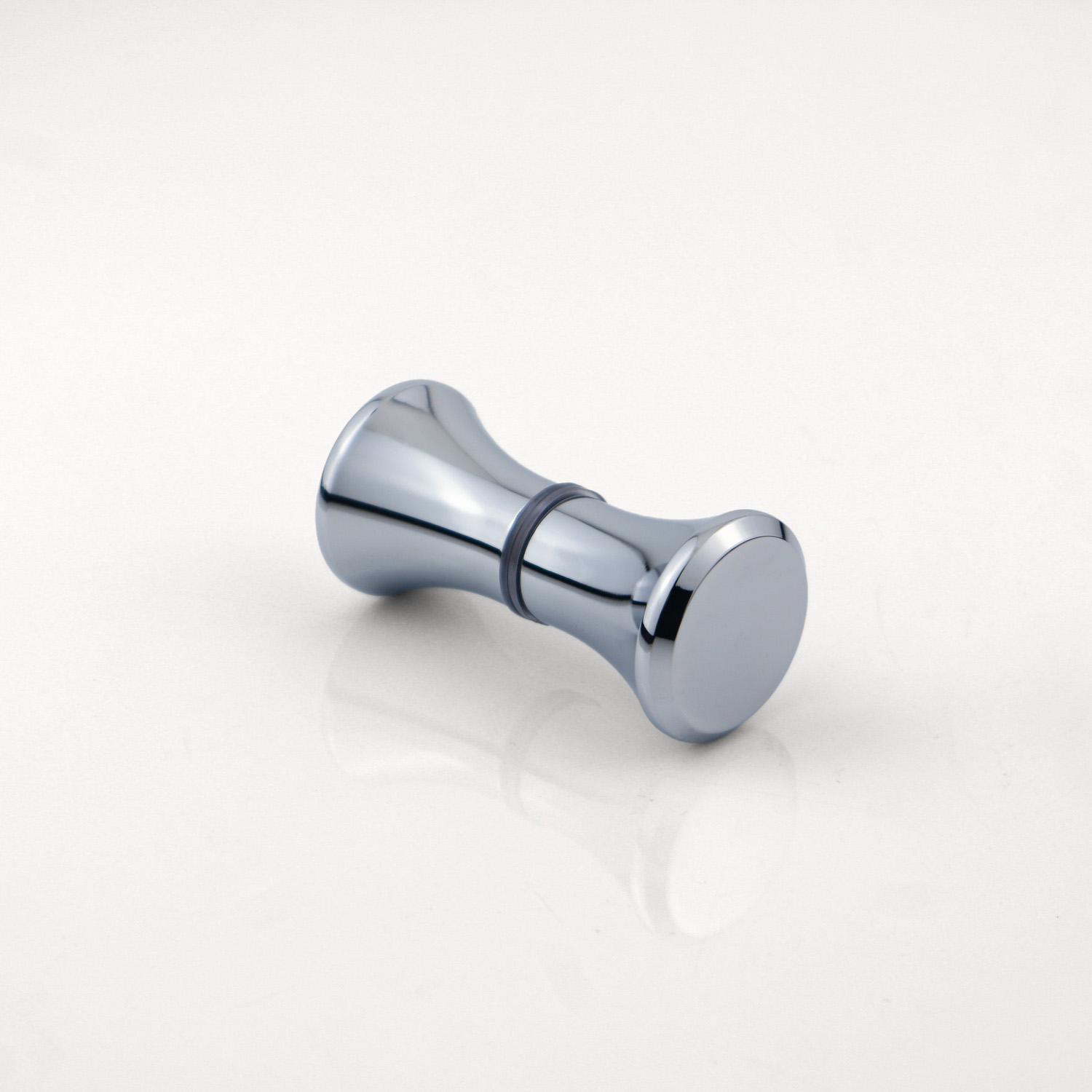 Bathroom Shower Room Sliding Door Handle Silver Glass Door Double Hole Knob in Design